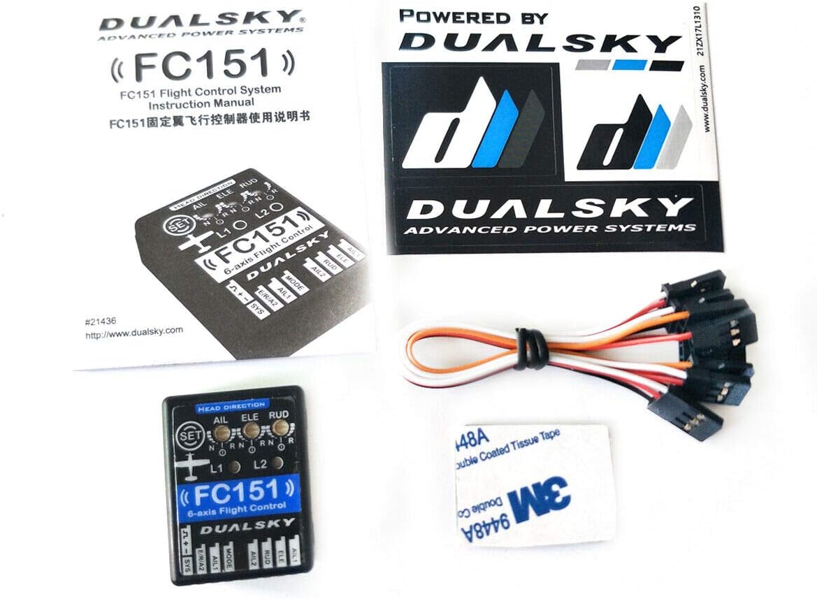 6-Axis Flight Control for RC Airplane & Quad Copter 3-Axis Gyro + 3-Axis Accelerometer Dualsky FC151