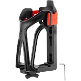 ROCKBROS Bike Water Bottle Holder Bike Cup Holder, Red | Bottle Size Adjustable, For Handlebar &amp; Frame, For 2.3-3.74" Diameter Bottles, Durable