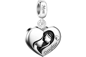 JMQJewelry Mother Daughter Son Grandmother Sister Charm for Bracelet Women Compatible with Pandora Bracelets Christmas