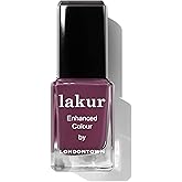 LONDONTOWN lakur Nail Polish - Chip-Resistant, Non-Toxic, Conditions & Hydrates Nails | Glossy Berry Purple, Best Year Ever, .40 fl oz