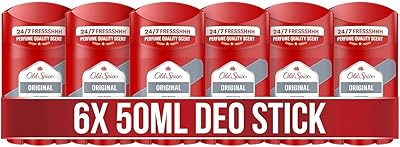 Old Spice Original Deostick für Männer, 6x50 ml, 24/7 Frischhh bei täglicher Anwendung, Duft in Parfumqualität, Schutz vor Gerüchen, 0 Prozent Aluminiumsalze