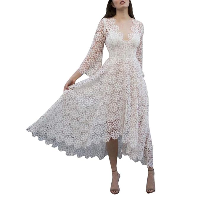 abito lungo tinta unita