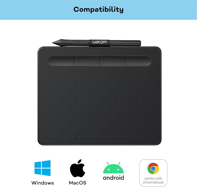 Intuos S, Stifttablet, inkl. Wacom Pen 4K (batterielos)