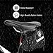 Enkeeo Strap-On Saddle Bike Bag Bicycle Seat Pack Wedge Pack Pouch Splashproof with Straps, Sealed Zipper, Reflective Stripe, Nylon Fabric for Outdoor Cycling (Black)