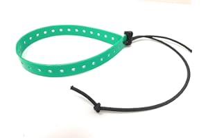 SPARKY PET CO Replacement GPS eCollar with Adjustable Bungee, Multi-Hole Design, and Secure Toggle Closure for Small Dogs (Green, Small Neck)