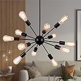 LIGHTDAMY Sputnik Chandeliers Black, Modern