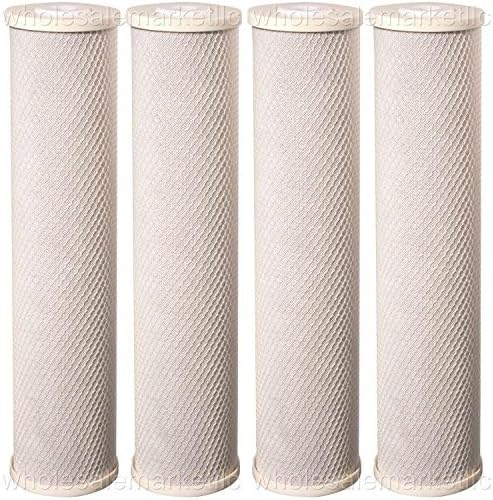 Big Blue CTO Carbon Block Replacement Water Filters ( 4 ) 4.5" x 20" Cartridges