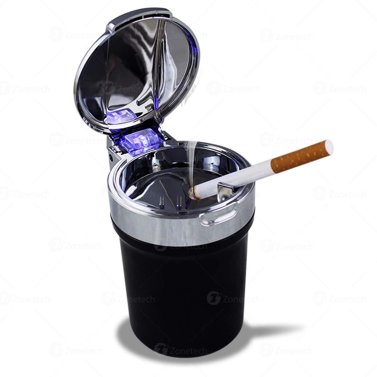 Zone Tech Car Led Smokeless Ashtray Travel Auto Cigarette Odor Smoke