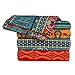 MAXYOYO 4 Piece Bed Sheets Set Flat Sheet + Fitted Sheet + 2 Pillow Cases, Sanded Cotton Colorful Bohemian Sheet Sets - Luxurious, Comfortable, Soft Sheet Full Queen King Size (Full)