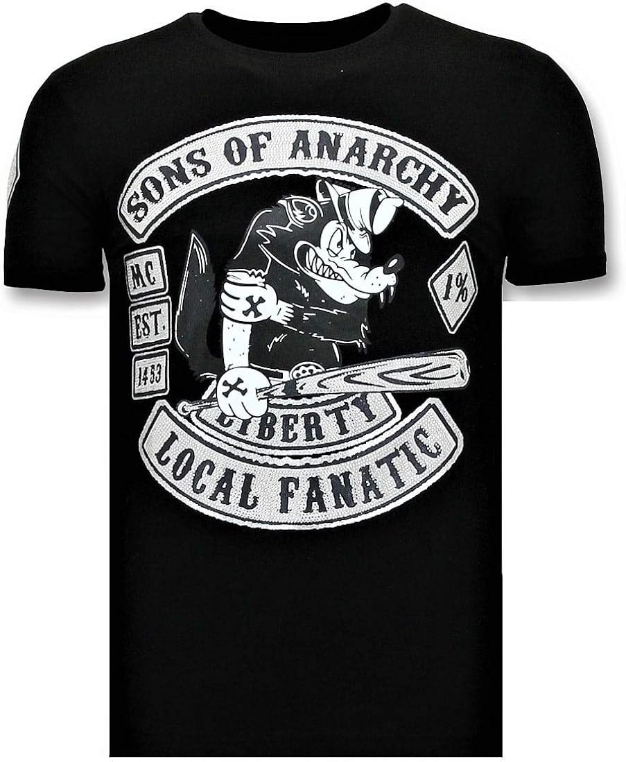Men TShirt Sons of Anarchy Black Amazon.co.uk Clothing