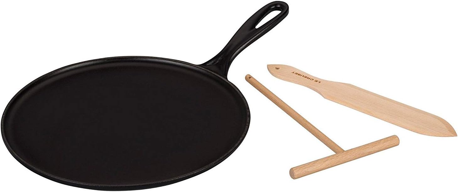 LE CREUSET Durable Cast Iron Crepe Pan, With Long Lasting Enamel
