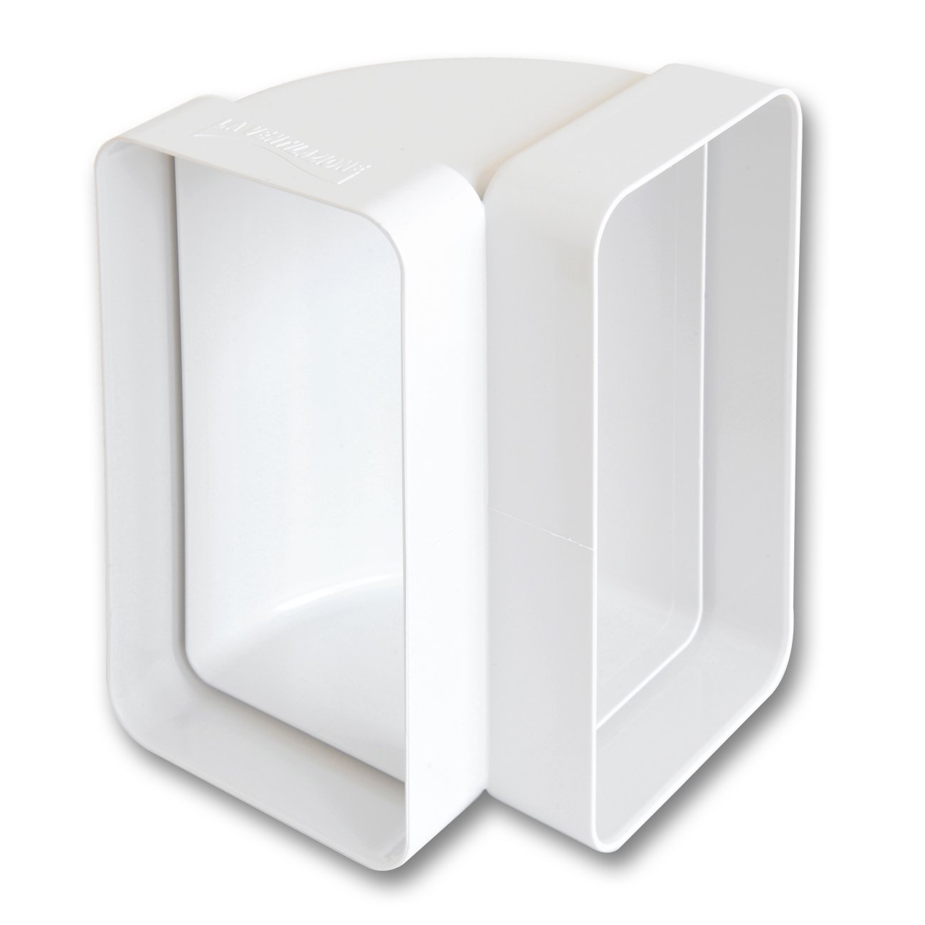 The ABS ccv126b Vertical Curve in Ventilation for Rectangular Tube, 120 x 60 mm