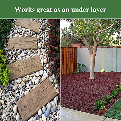 AGTEK Garden Weed Barrier Landscape Fabric 3.8oz 3x50 FT HeavyDuty Ground Cover EcoFriendly