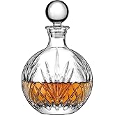 Godinger Whiskey Decanter, Wine Decanter, Decanter for Liquor Scotch Bourbon Vodka Wine - Dublin Collection