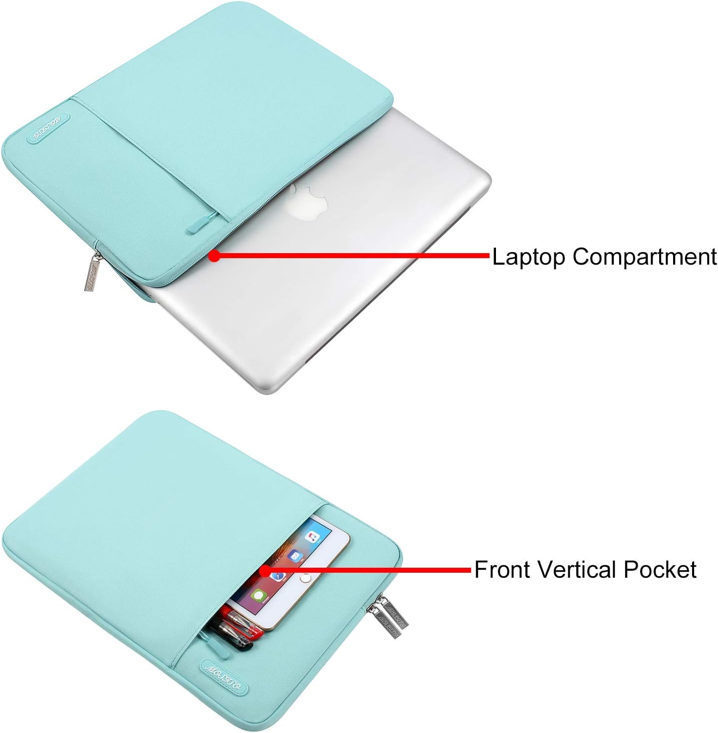 MOSISO Laptop Case 15 inch, 15 inch Laptop Sleeve Compatible with Air M5 A3448 M4 A3241 M3 A3114 M2 A2941 2026-2023, Dell XPS - Image 5