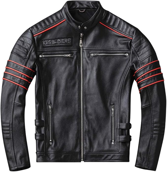 Amazon Co Jp バイク用 レザージャケット ハーレーレザー ヴィンテージレザージャケット 牛革 メンズ バイクジャケット ライダース ジャケット 防風防寒 秋冬 服 ファッション小物