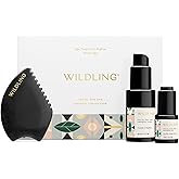 WILDLING Empress Facial Gua Sha Set I Facial Massage Tool + Facial Toner + Facial Oil to Lift, Plump, Tone + Sculpt I Patented Design 100% Authentic Bian Stone