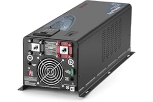 SUNGOLDPOWER 4000W 48Vdc Pure Sine Wave Inverter Low Frequency 240Vac Input 120Vac/240Vac Output Split Phase with Battery Charger Off-Grid 12000W Peak,(Upgrade)