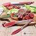 MEKBOK Kitchen Tongs Set - Salad & Grill Stainless Steel Serving Tongs with Silicone Tips - 9