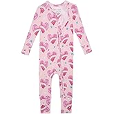 Posh Peanut Convertible Baby Sleepers - Girls Footless Baby Pajamas with 2 Way Zipper for Easy Diaper Changes