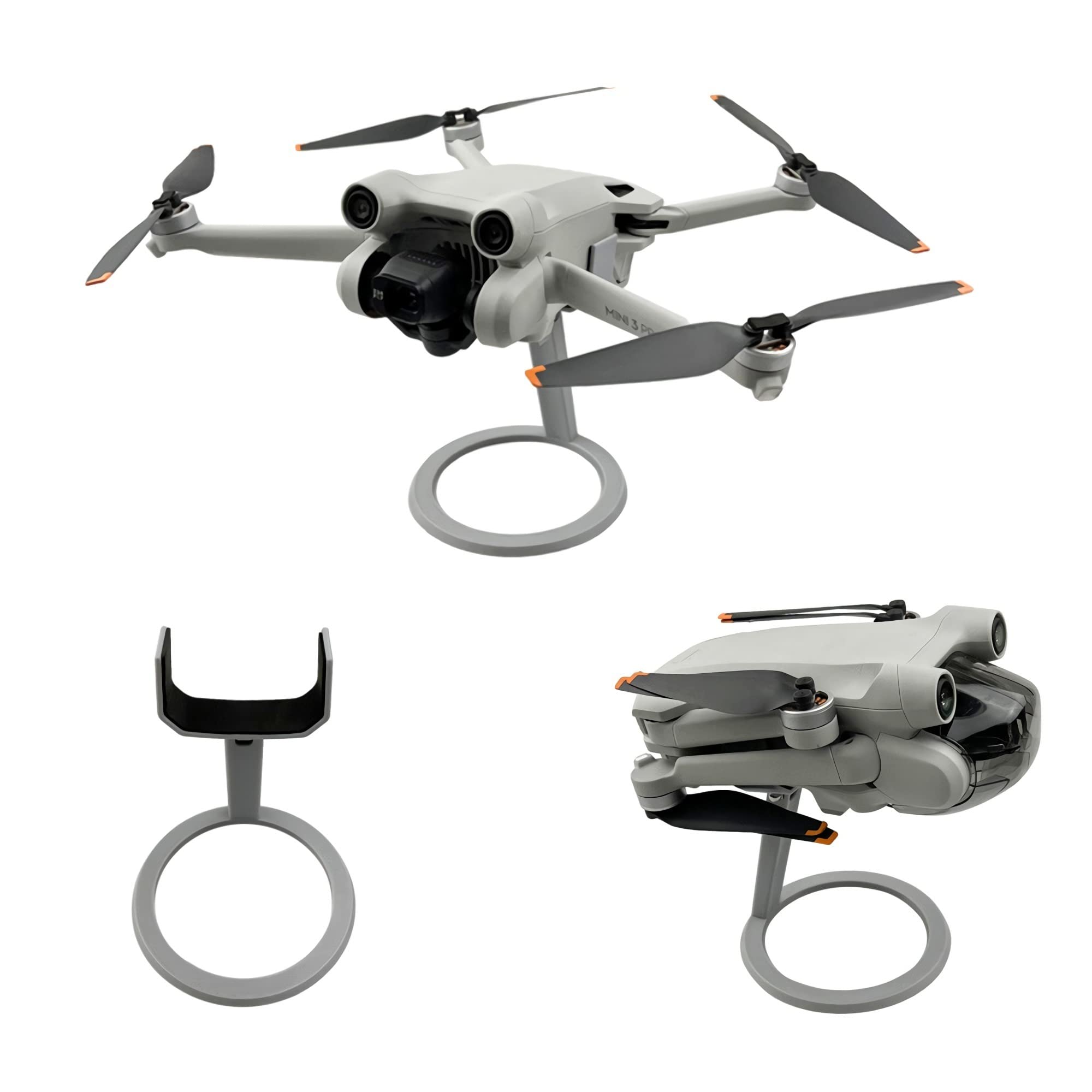 ZWLLKJGS Desktop Display Stand, Adjustable Holder Mount for DJI Mini 3 Pro/Mini 3 Accessories (Grey)