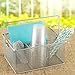 Ideal Traditions Kitchen Utensil Holder Silverware Condiment Flatware Caddy Cutlery Spoon Utensils Holder for Picnic Table Organizer