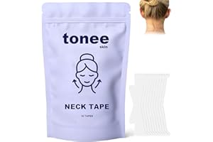 PLYNXE Tonee Skin Tape, Neck Lift Tape Invisible, Instant Lifting Neck Strips, Breathable & Waterproof Tape for Double Chin Ne-ck Jowls,Improve N-eck Lines and Wrinkles, 10pcs (1PC)