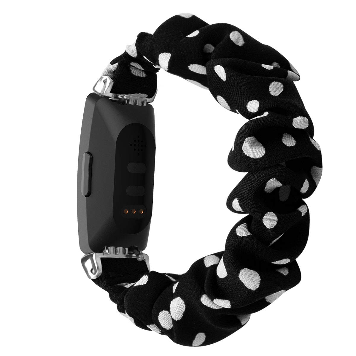 Chofit Strap Compatible with Fitbit Ace 2 Straps, Replacement Scrunchies Arm Band Chiffon Satin Wristband for Women for Kids Girls Ace 2 Fitness Tracker (F)