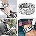 Multi Tool Bracelet,LETIN Stainless Steel Wearable Tread Multifunctional 29 IN 1 Bracelet Screwdriver Tool for Sailing/Travel/Camping Hiking Outdoor Emergency Kit Best Father Day's Gift (Sliver)