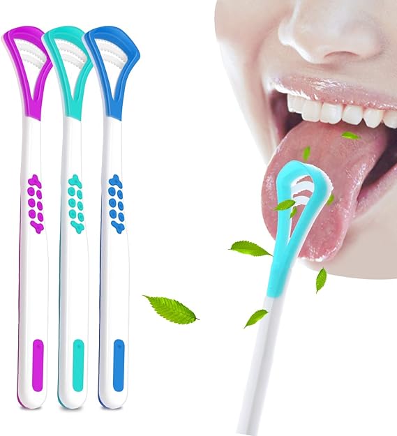 Soft Tongue Cleaner Fresh Breath 3 Pack Bacteria Inhibiting Odorless
