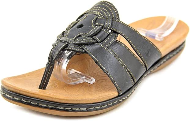 Born Black Thong Sandals Sz 8