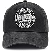 Vintage 1975 1965 1955 1945 1935 Limited Edition Baseball Cap for Women Men, 51th 61th 71th 81th 91th Birthday Hat