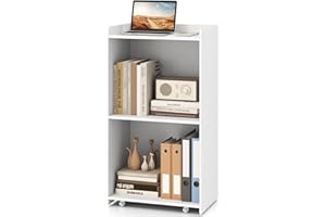 Tangkula Rolling Podium Stand, Mobile Lectern Stand with 2 Shelves & Lockable Wheels, Pulpits for Churches, Hostess Stand with Edge Stopper, Standing Lectern Desk for Meeting Room, School (White)