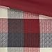 Madison Park Ridge Comforter Set - Cabin Lodge Plaid Herringbone Design, All Season Down Alternative Cozy Bedding with Matching Bedskirt, Shams, Decorative Pillow, Red Queen(90