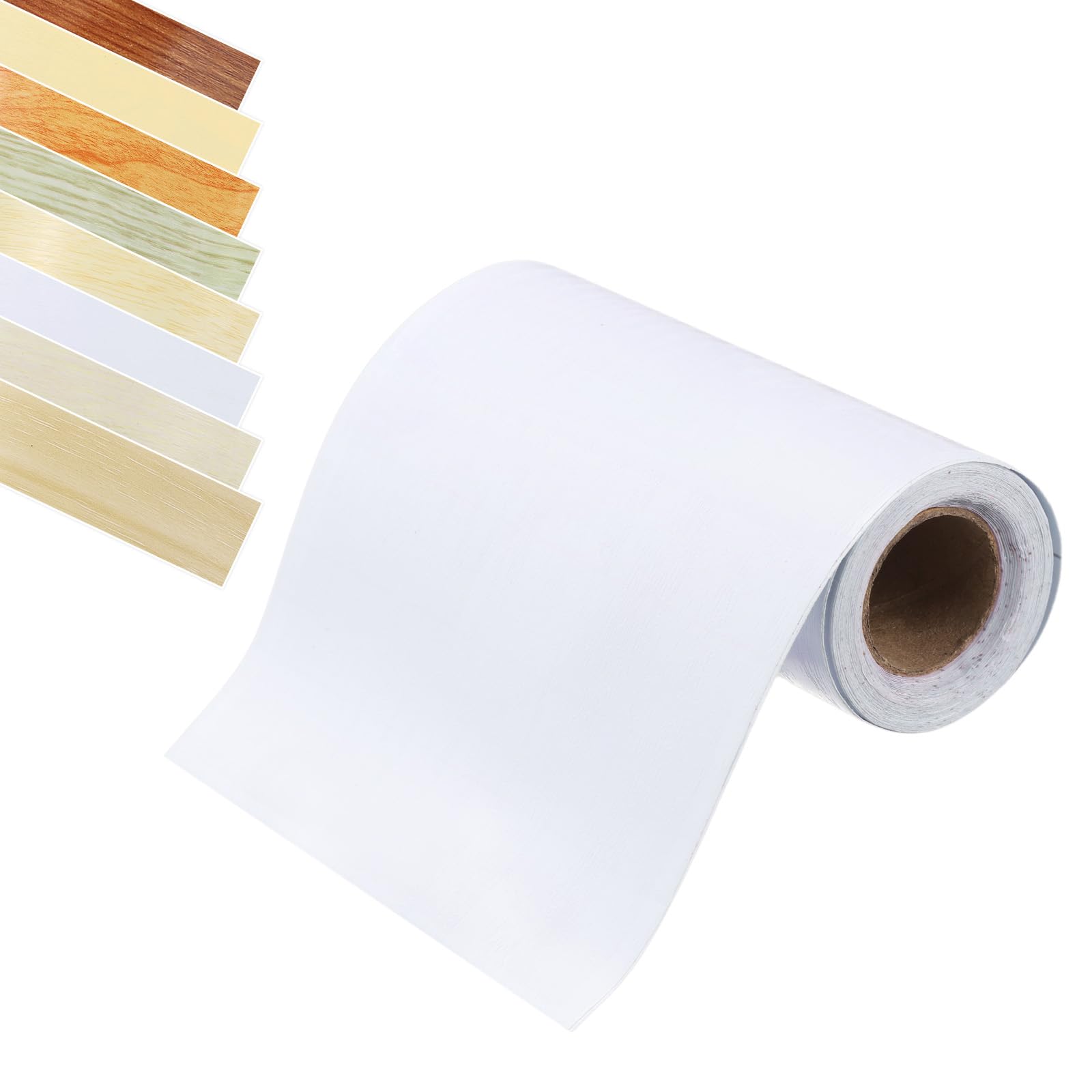 Photo 1 of uxcell Wood Grain Tape, 2" x 16Ft Self-Adhesive Wood Grain Repair Tape Simulated Repair Patch for Wall Corner Table Door Baseboards Floor Sofa Furniture (White Wood Grain)