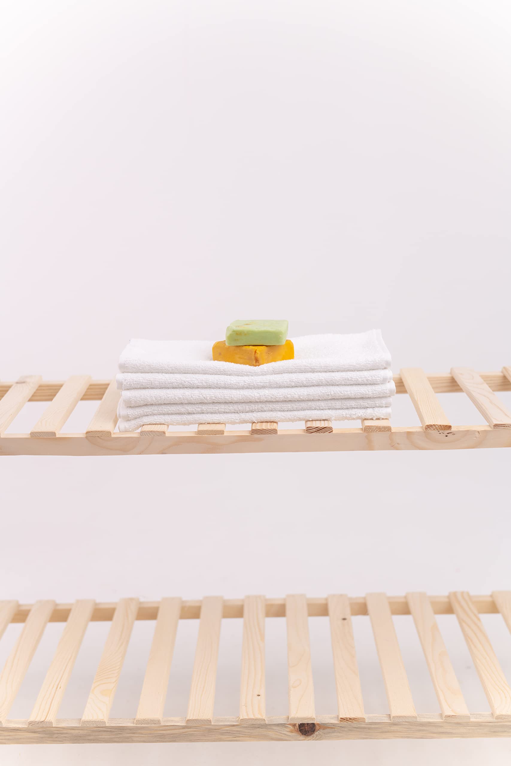 Questo Casa, 5 piece hand towel, 100% cotton, bath towel/hand towel, white, 30x50 cm