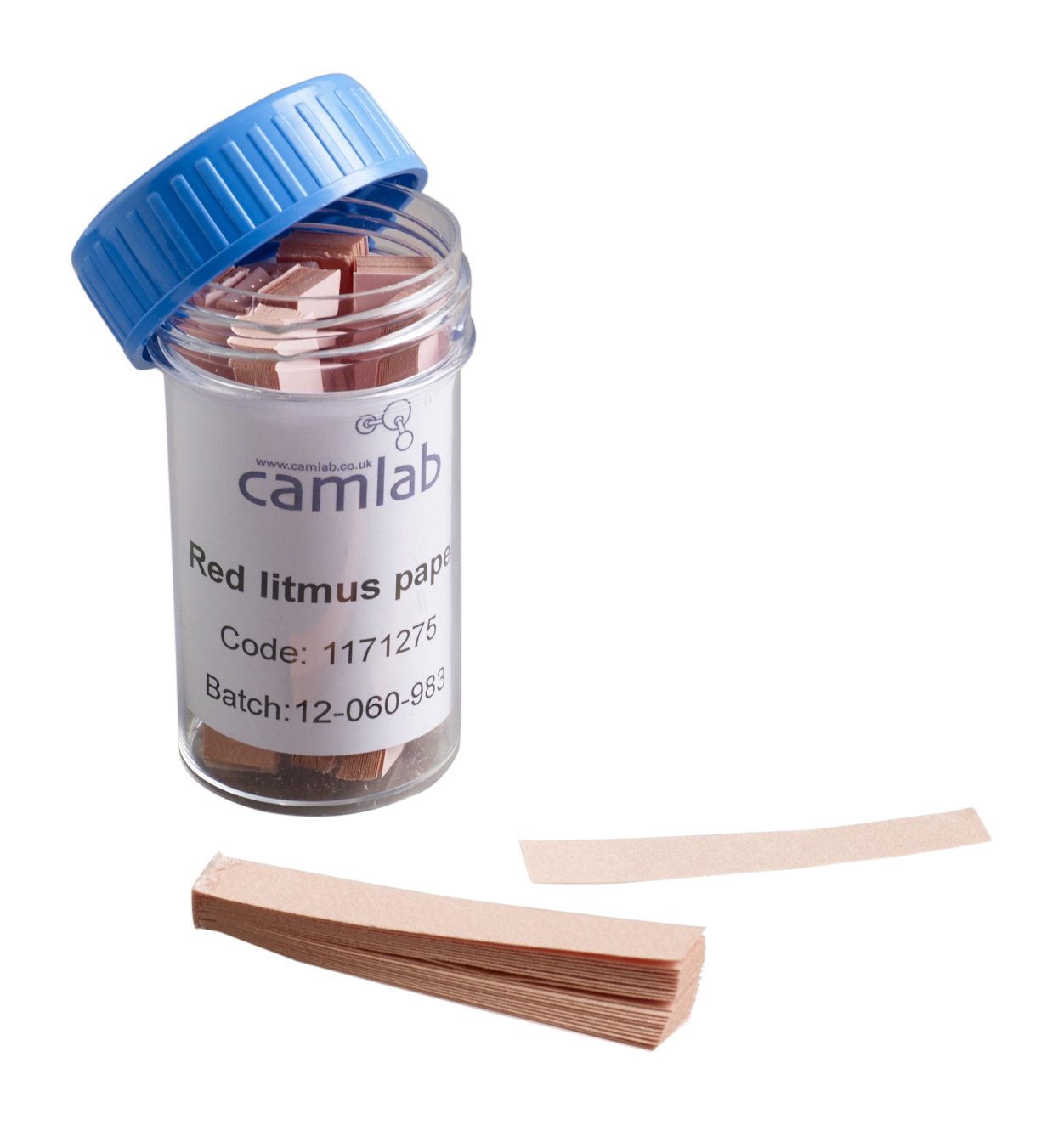 Camlab 1171275 Litmus Test Paper Booklets, 10 Books x 20 Strips, Red