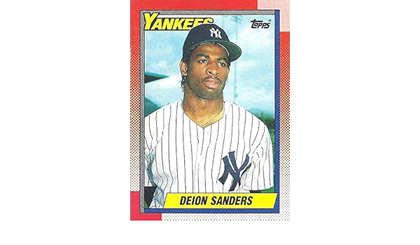deion sanders yankees baseball jersey
