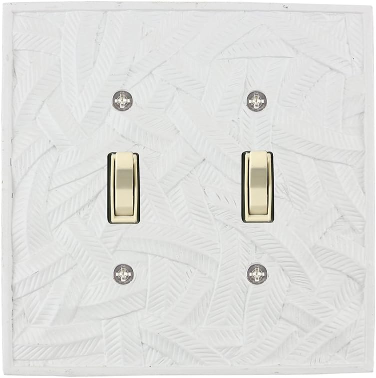 Meriville Island 2 Toggle Wallplate, Double Switch Electrical Cover