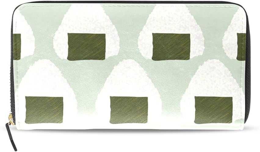 Amazon Aomoki 財布 レディース 長財布 大容量 おにぎり 黒 白 ラウンドファスナー Puレザー 幅 丈11cm Aomoki アオモキ 財布