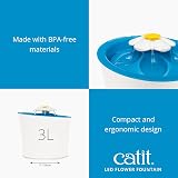 Catit Flower Water Fountain for Cats with LED Nightlight view 6
