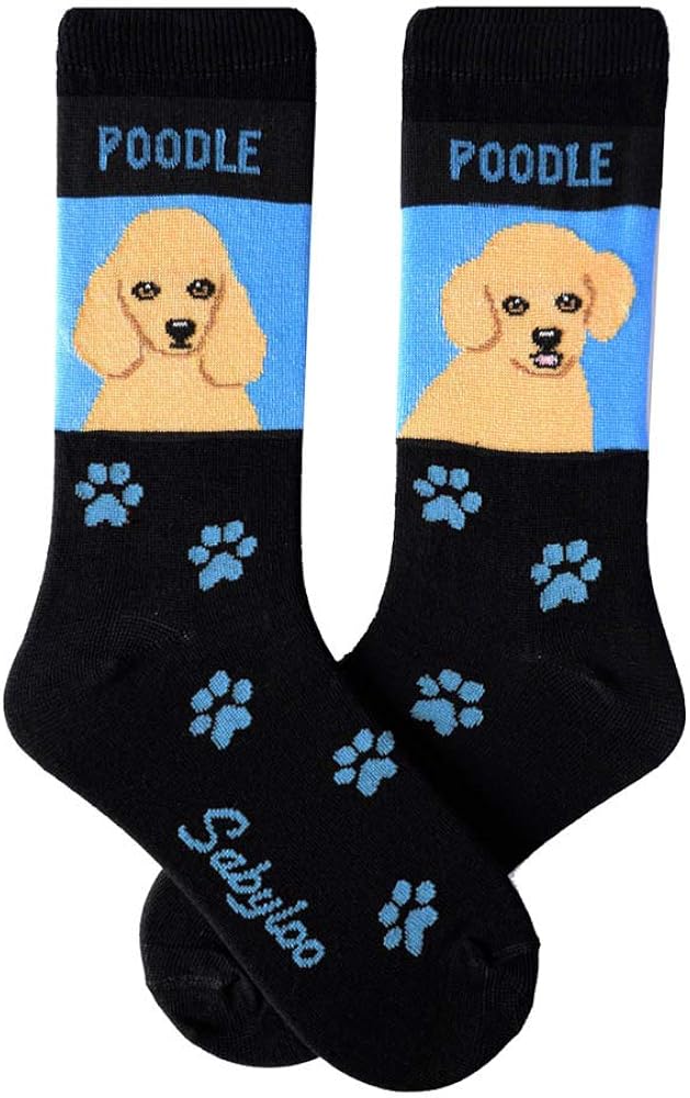 Poodle Apricot Crew Socks Unisex Clothing