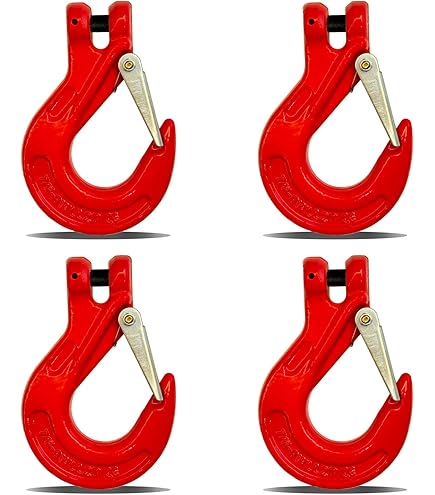 NEW 4 Pack 1/2" Clevis Chain Hooks, Heavy Duty Clevis Slip Hook