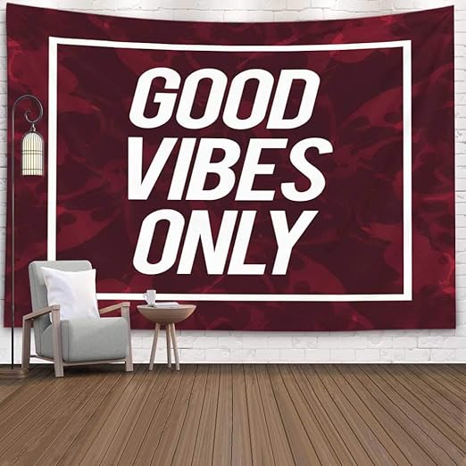 Amazon.com: Teepel Tapestries Wall Hangings Tapestries for Bedroom Good Only Motivational Poster ...