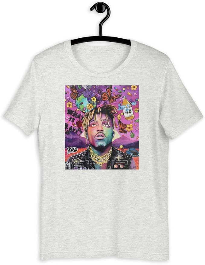 Double.H Juice Wrld Youth TShirts Crewneck Ultra Soft Summer Trendy Graphic Short Sleeve Tee