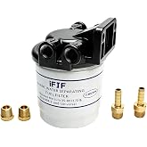 iFJF 802893Q01 Fuel Water Separator Kit 10 Micron Replacement for Mercury | 90 GPH, Heavy-Duty Anti-Oxidation Iron Construction, Ultimate Fuel Injection, OE 35-60494-1 18-7944 802893Q01 35-55501