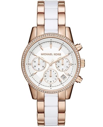 Michael Kors Analog White Dial Womens Watch - MK6324