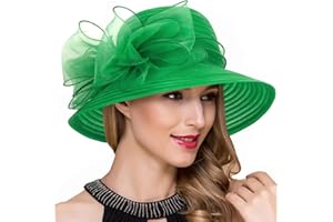 RUPHEDY Lady Church Derby Dress Cloche Hat Fascinator Floral Tea Party Wedding Bucket Hat S051