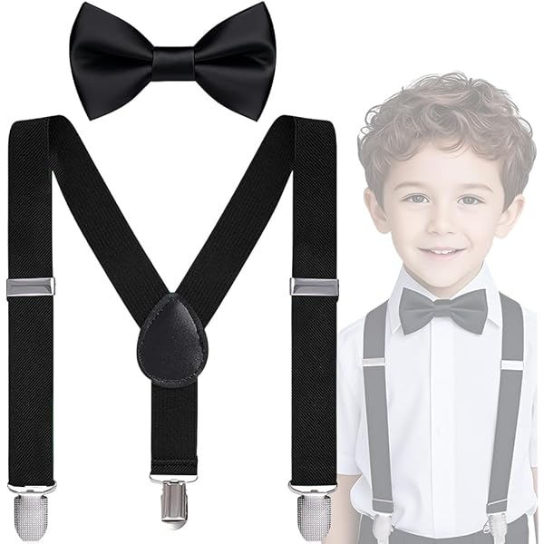 Pajarita Bebe Tirantes Para Niños SQUATCH Ajustables 40-65 Cm