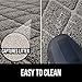 GORILLA GRIP Cat Litter Box Mat, 35x23, Water Resistant, US Designed Kitty Litter Trapping Mats, Easy to Clean, Scatter Control, Less Mess and Clean Floors, Kitten Supplies for Indoor Cats, Beige